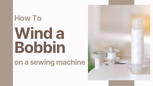 How to wind a bobbin on a sewing machine with step-by-step guide.