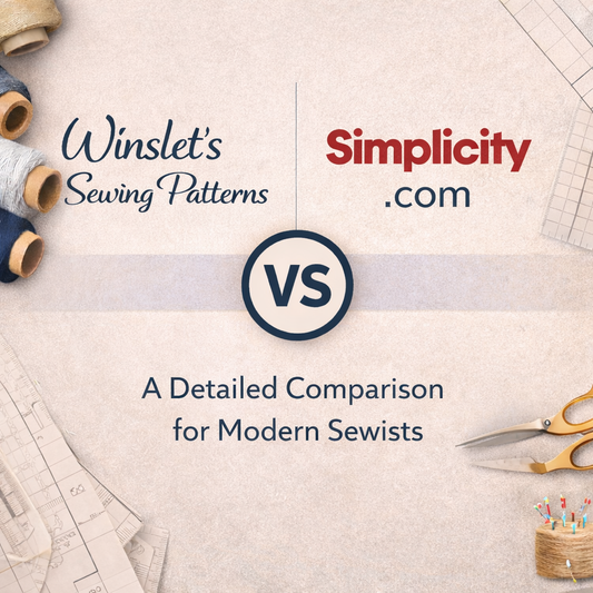 Winslet’s Sewing Patterns vs Simplicity.com comparison for modern sewists.
