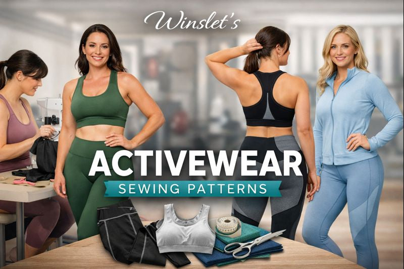 Stylish activewear sewing patterns for functional workout garments.