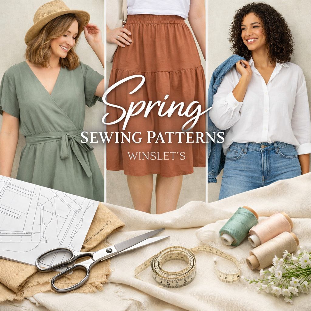 Winter/spring Pattern Spring Sewing Patterns | Dresses, Tops & Light Layers