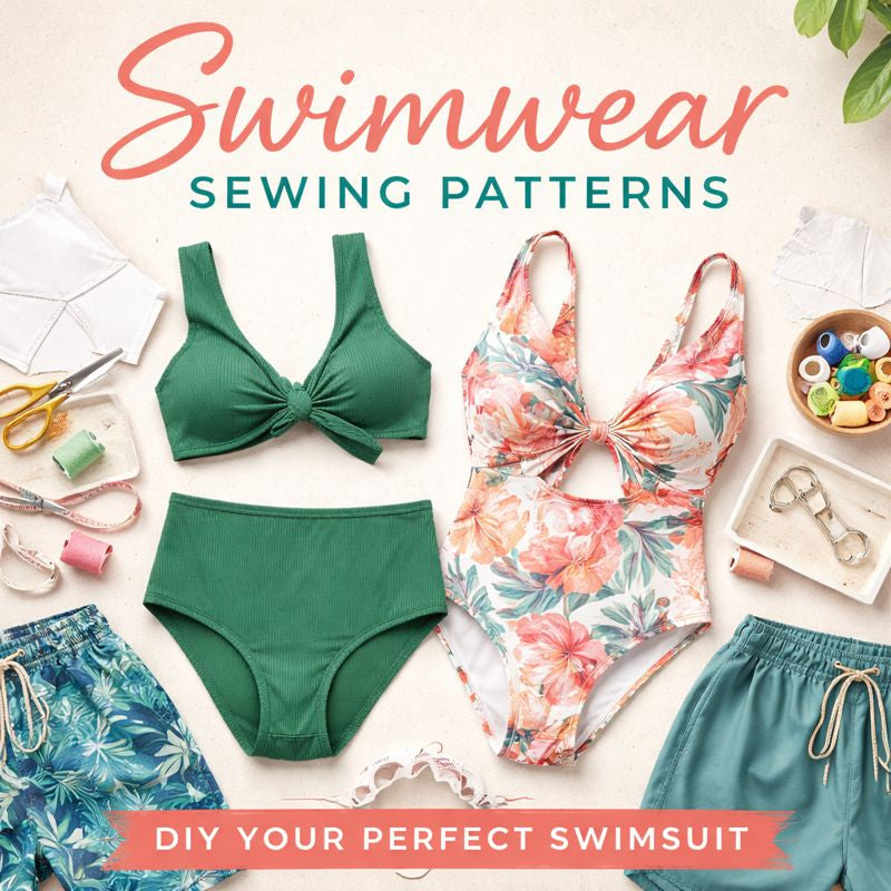 DIY swimwear & swimsuit sewing patterns with stylish summer designs