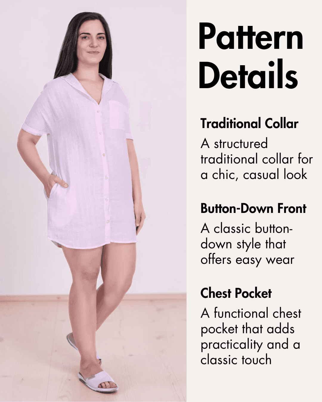 Shirt Dress Sewing Pattern