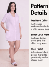 Patterndetails of claire shirt dress from Winslet's