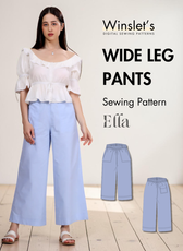 Wide Leg Pants Sewing Pattern 'Ella'