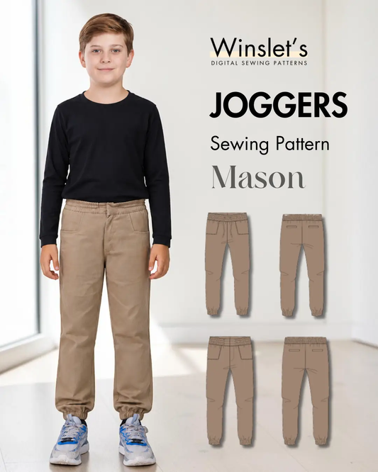 Kid's Joggers Sewing Pattern 'Mason'