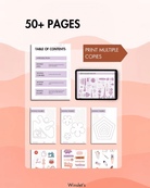 Printable sewing practice sheets with sewing lines, figures, and instructions for beginners and pros
