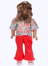 Dolls Retro Flare Set – Top & Flared Pants Set Sewing Pattern 'Mabel'