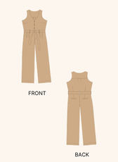 V-Neck Jumpsuit Sewing Pattern 'Parker'