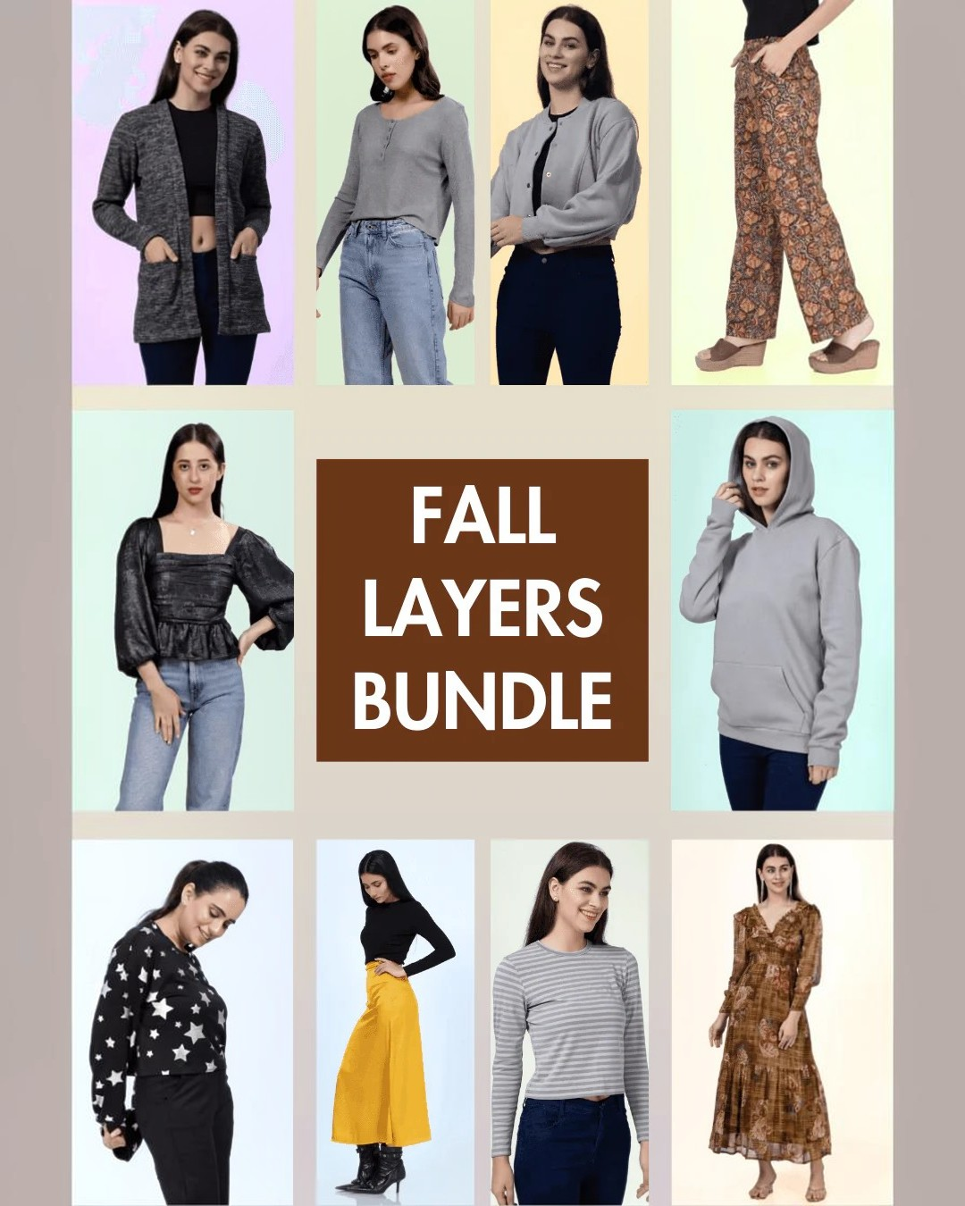 Women's Fall Layers Capsule Bundle: 10 Essential Patterns