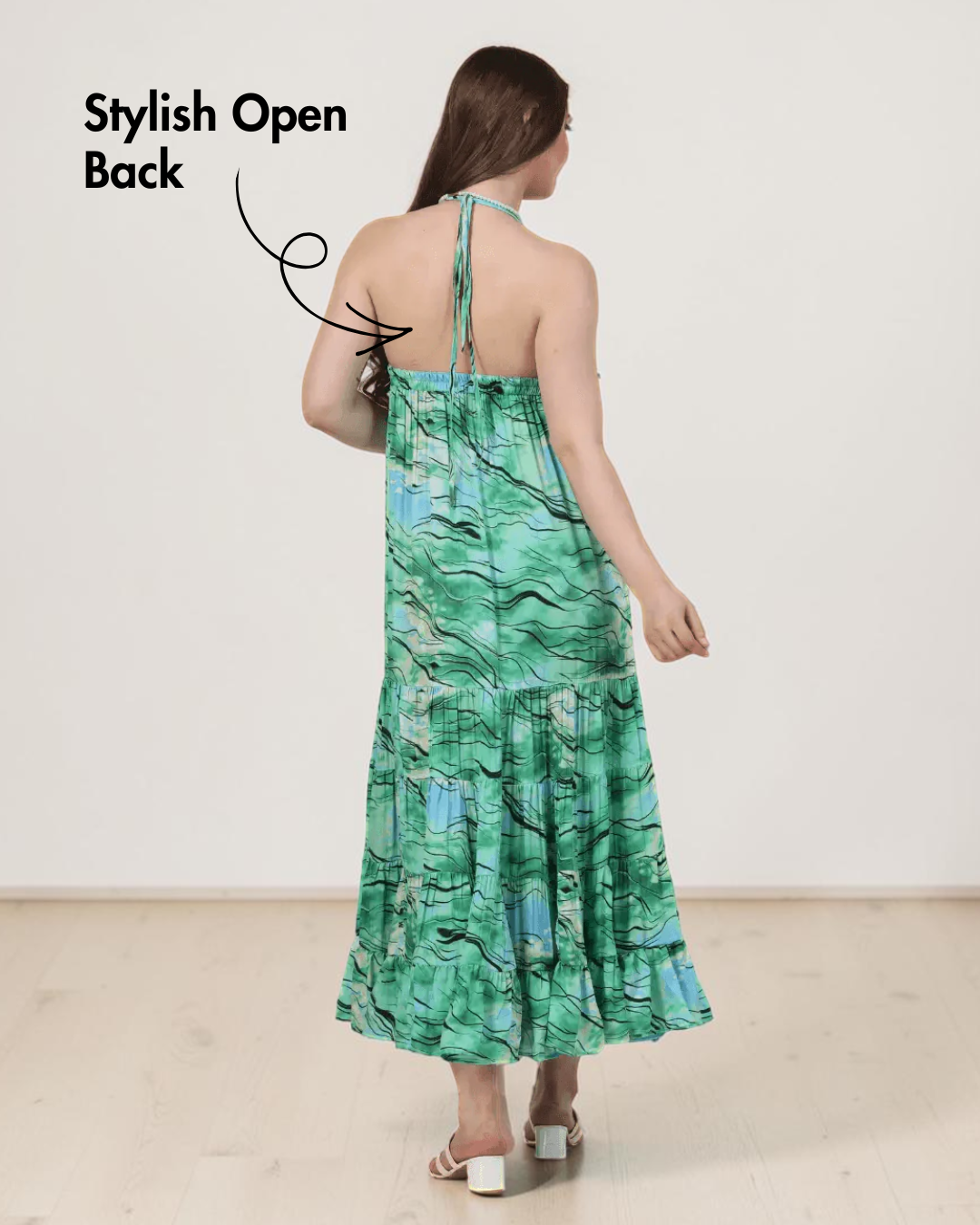 Halter Maxi Dress Sewing Pattern 'Clover'