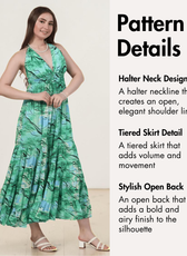 Halter Maxi Dress Sewing Pattern 'Clover'