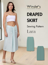 Draped Skirt Sewing Pattern 'Lara'