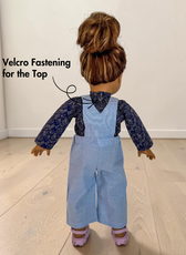 Dungaree Set Sewing Pattern for Dolls 'Brooke'