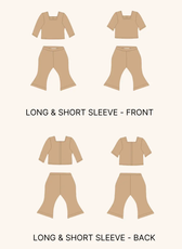 Dolls Retro Flare Set – Top & Flared Pants Set Sewing Pattern 'Mabel'