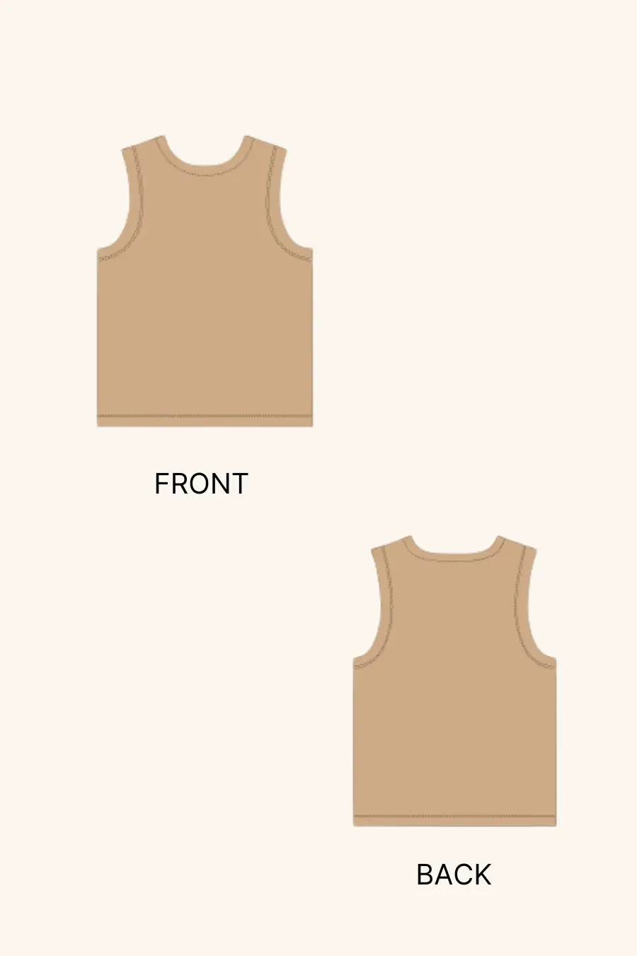 Men's Vest Top Sewing Pattern 'Freddie'