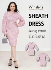 Sheath Dress Sewing Pattern 'Celestia'