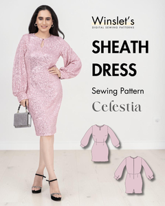 Sheath Dress Sewing Pattern 'Celestia'