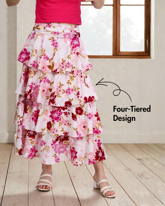 Ruffled Tiered Skirt Sewing Pattern 'Amy'