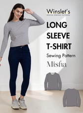 Long Sleeve T-shirt Sewing Pattern 'Misha'
