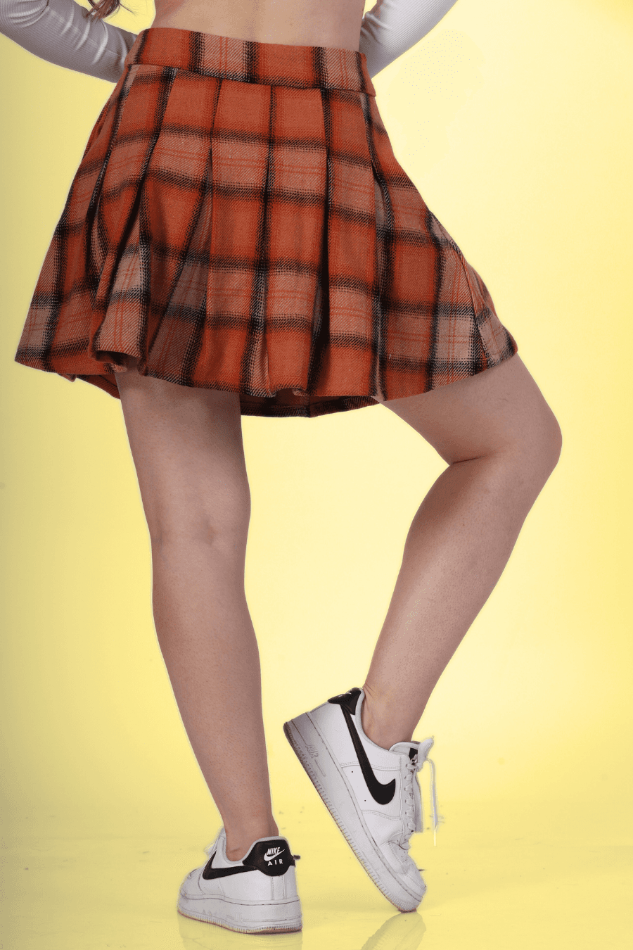 Box Pleat PDF Women's Flared Mini Skirt Sewing Pattern Invisible