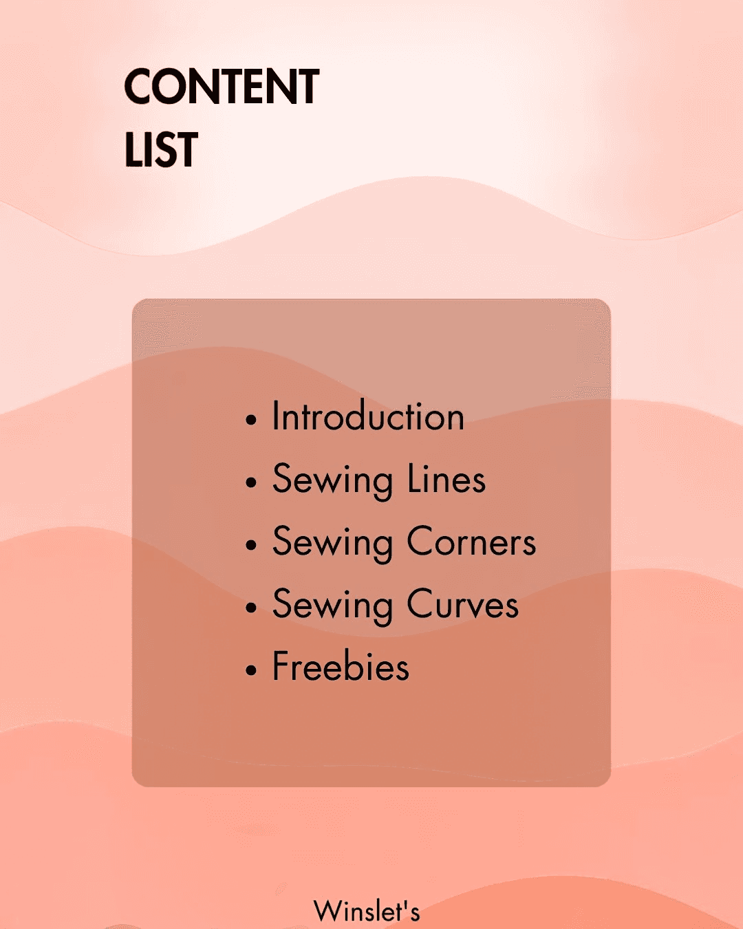 Sewing practice sheets content list for beginners and pros