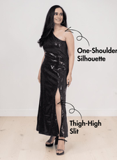 One Shoulder Dress Sewing Pattern 'Audrey'