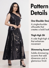 One Shoulder Dress Sewing Pattern 'Audrey'