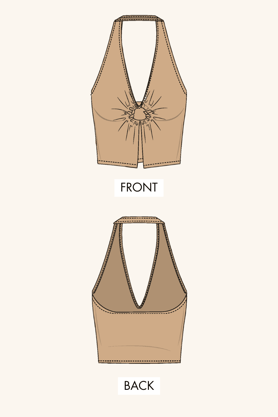 Halter Neck Top Sewing Pattern 'Winx' halter-neck-top-sewing-pattern-winx