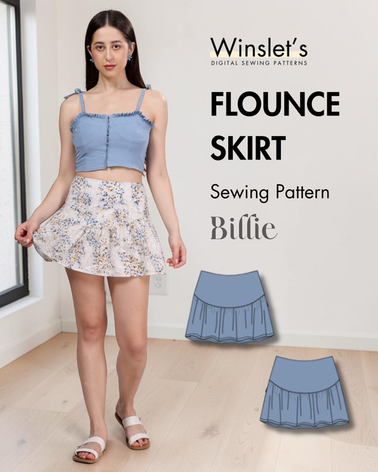 Flounce Skirt Sewing Pattern 'Billie'