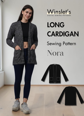 Long Cardigan Sewing Pattern 'Nora'