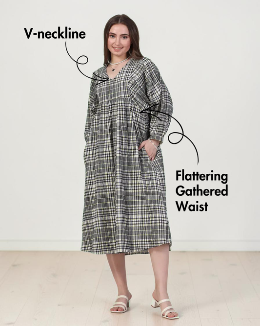Midi Dress Sewing Pattern 'Heather'