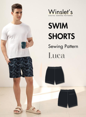 Men's Swim Shorts Sewing Pattern 'Luca'