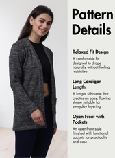 Long Cardigan Sewing Pattern 'Nora'