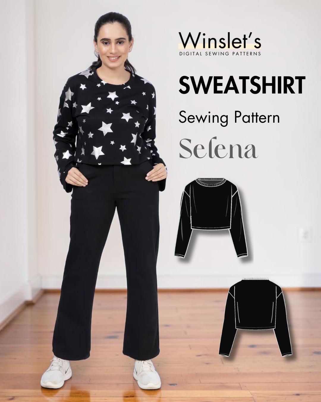 Sweatshirt Sewing Pattern 'Selena'