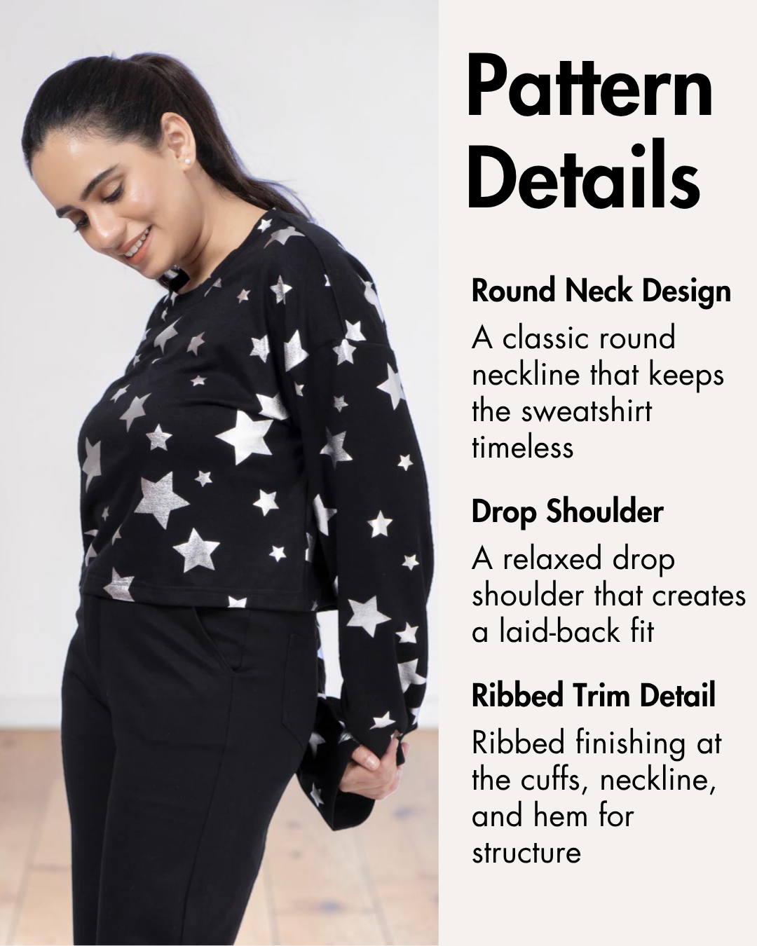 Sweatshirt Sewing Pattern 'Selena'