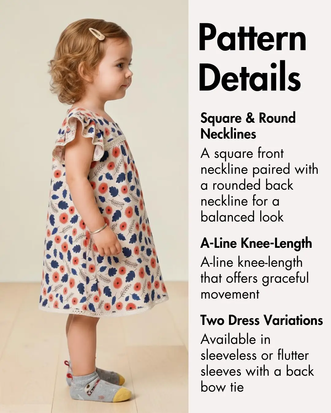 Kid's Dress Sewing Pattern 'Cathy'