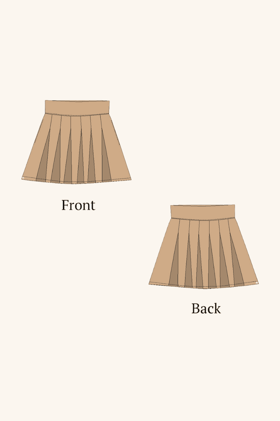 Pleat Skirt Pattern Stylish Flattering Design