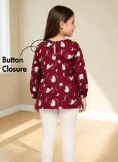 Kid's Long Sleeve Blouse Sewing Pattern 'Macy'