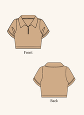 Crop Polo Shirt Sewing Pattern 'Echo'