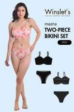 Two-Piece Bikini Set Sewing Pattern 'Masha'