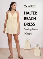 Halter Beach Dress Sewing Pattern 'Nori'