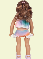 Dolls Two Piece Swimwear Set Sewing Pattern 'Eva'
