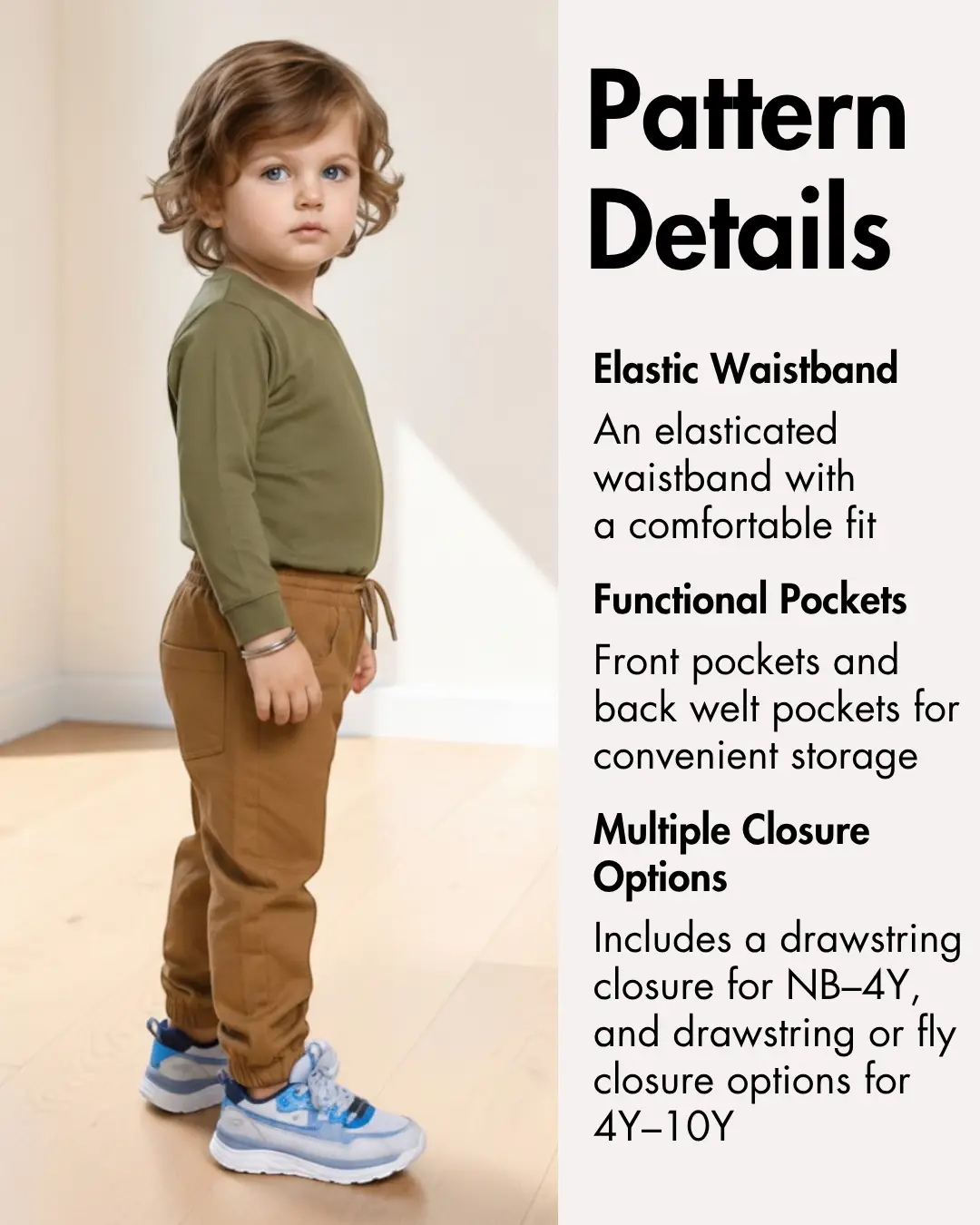 Kid's Joggers Sewing Pattern 'Mason'
