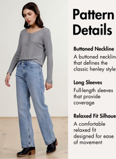 Henley Shirt Sewing Pattern 'Riley'