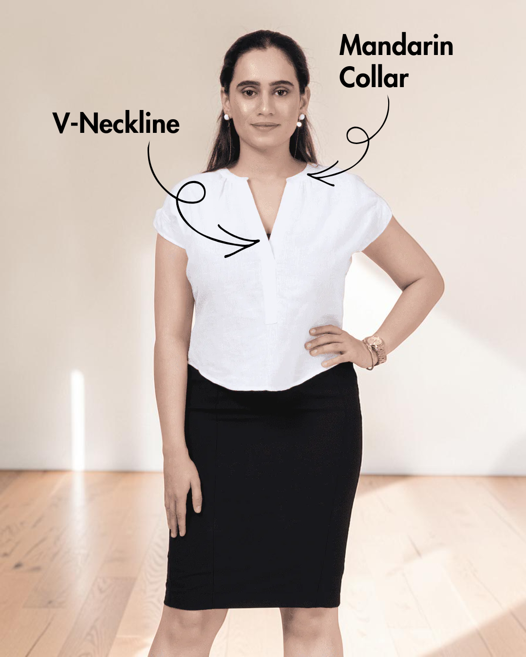 Short Sleeve Blouse Sewing Pattern 'Bliss'