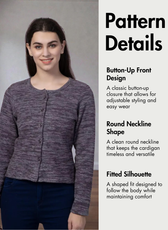 Cardigan Sewing Pattern 'Liza'