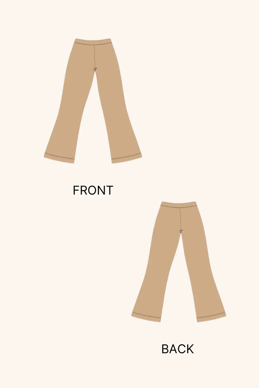 Flared Yoga Pants Sewing Pattern 'Kaya'