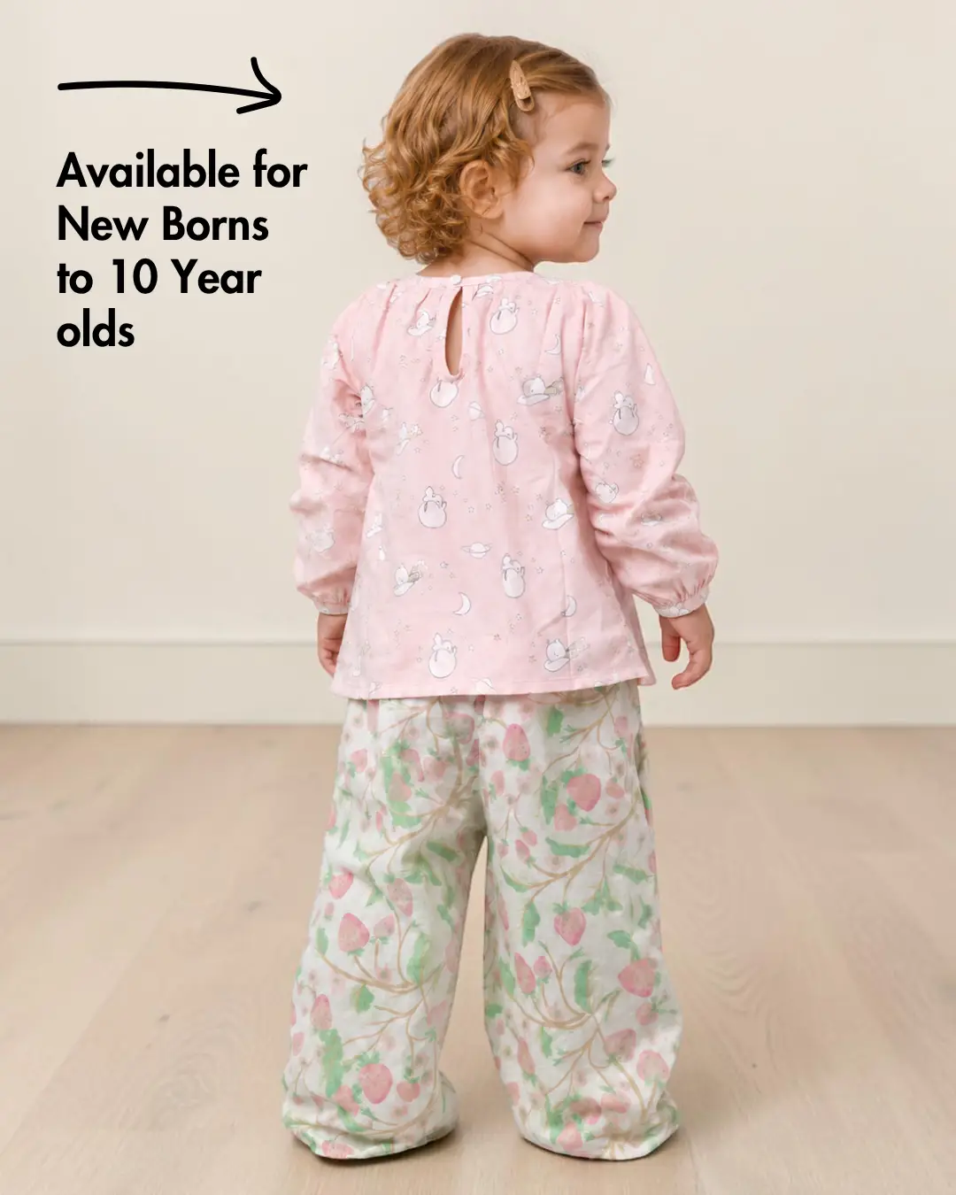 Kid's Long Sleeve Blouse Sewing Pattern 'Macy'