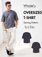 Men's Oversized T-shirt Sewing Pattern 'Archie'
