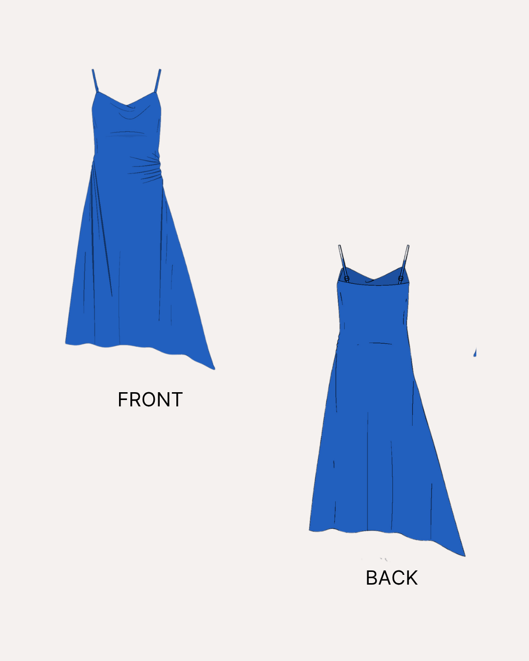 Cowl Neck Maxi Dress Sewing Pattern 'Aurora'